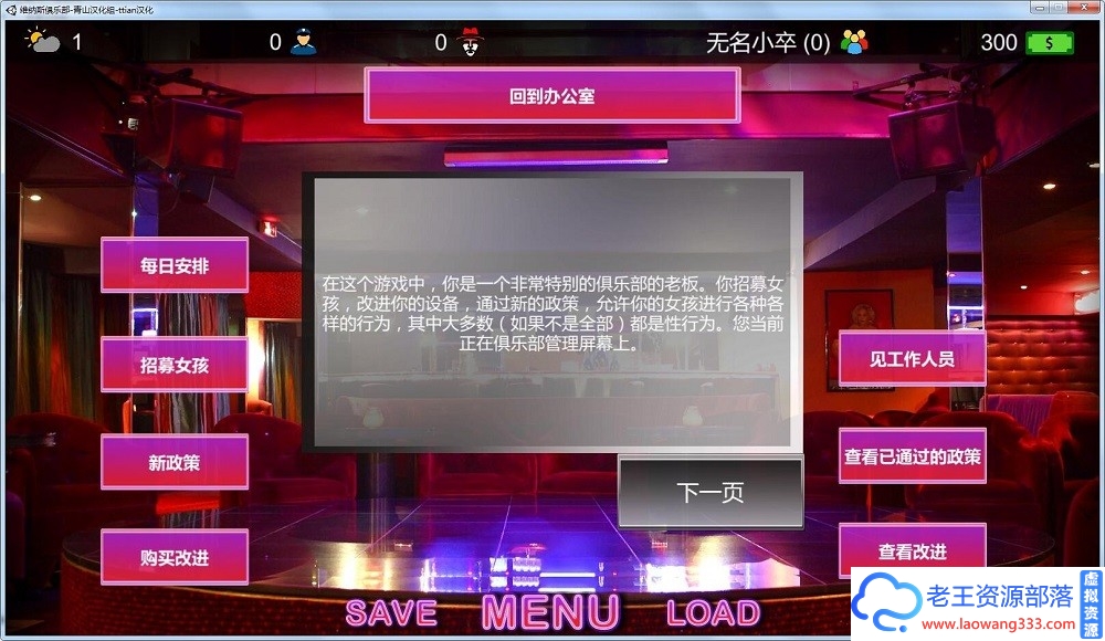 图片[3]-【真人经营模拟SLG/汉化/全动态】维纳斯脱衣舞俱乐部 V7.0 精翻汉化版【1月大更新/4G】-老王资源部落